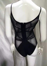 FRANCESCA Mesh Bandage Black Bikini