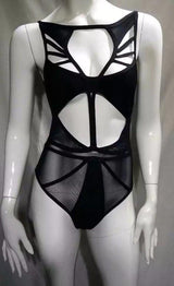 FRANCESCA Mesh Bandage Black Bikini