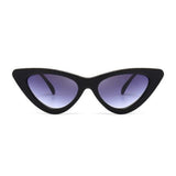 Cat Eye Retro Sunglasses Black /grey Lens Women