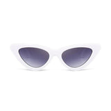 Cat Eye Retro Sunglasses White Women