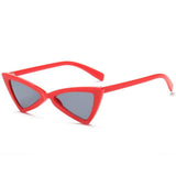 Cat Eye Retro Vintage Sunglasses Red Frame Black Women