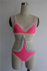 Charlotte Crochet Pink One Piece Bikini