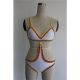 Charlotte Crochet White One Piece Bikini