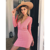 Kelly Long Sleeve Dress - 4 Colors Pink / S Women