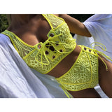 Kila Lace Bikini Yellow / S