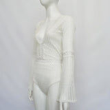 Monroe Flare Lace Sleeved Bodysuit Women