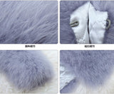 Ostrich Feather Jacket - Light Grey