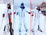Women White Ski Set