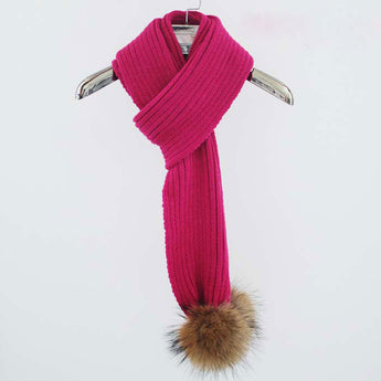Hot Pink Pomkin Scarf