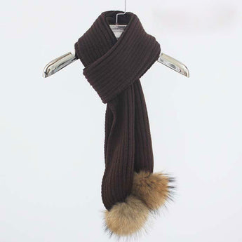 Brown Pomkin Scarf