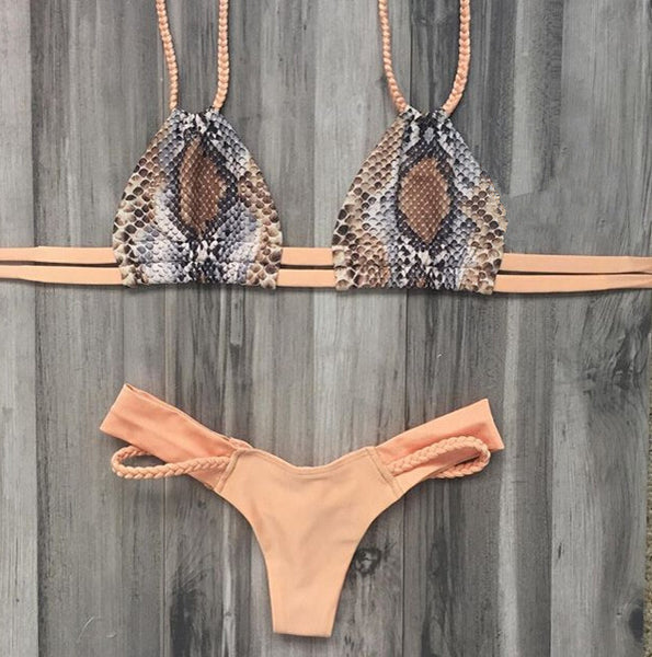 HAVANA Python Print Two Piece Bikini