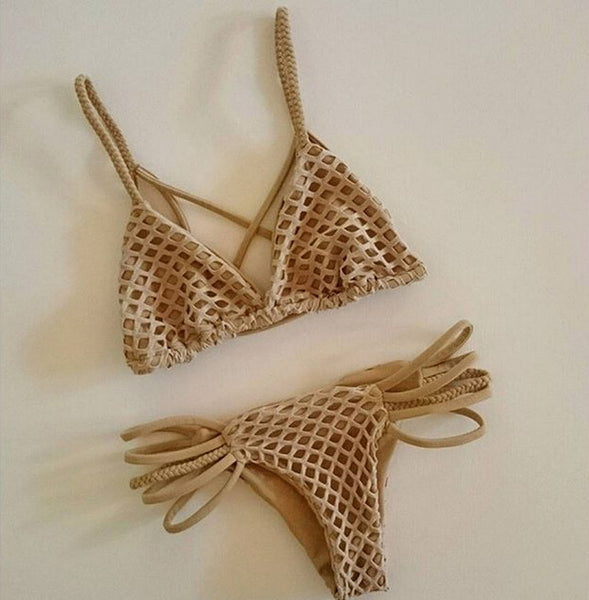 MESH Straps Nude Two Piece Bikini