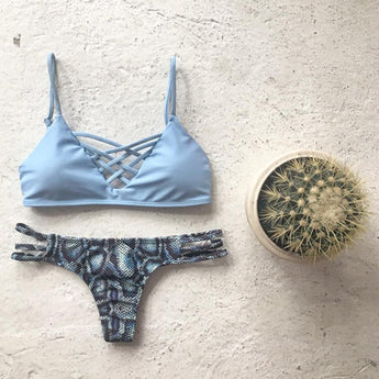 BLUE PYTHON Two Piece Bikini