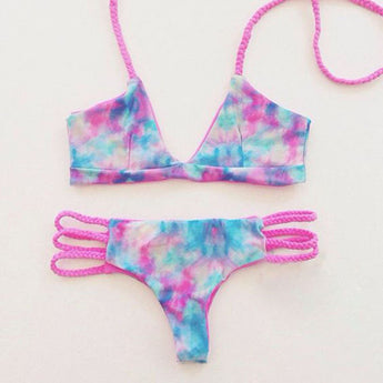 Tie Dye Two Piece Bikini