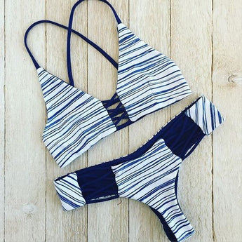 JUST STRIPES Nautical Two Piece Bikini
