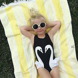 Girl Black Swan Bikini Swimsuit Size 6 mo - 4 years