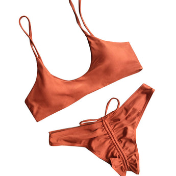 HAILEY Orange Two Piece Bikini