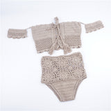 ALANA Boho Crochet Two Piece High Waist Bikini - 5 Colors