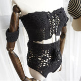 ALANA Boho Crochet Two Piece High Waist Bikini - 5 Colors