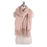 Pink Cashmere Blend Scarf 200x70 cm