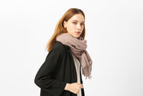 Lavender Lilac Cashmere Blend Scarf 200x70 cm