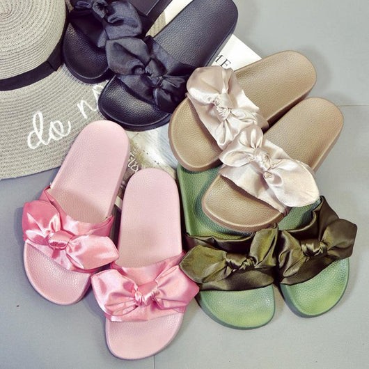 Summer Bow Tie Slippers Pomkin