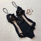 LISA Lace One Piece Bodysuit Bikini - 2 Colors