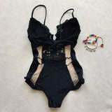 LISA Lace One Piece Bodysuit Bikini - 2 Colors