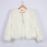 Kids Bridget Faux Fur Jacket - White