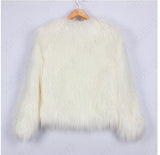 Kids Bridget Faux Fur Jacket - White