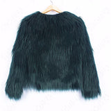 Kids Bridget Faux Fur Jacket - Green