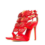 MILANI Red Leather Sandals