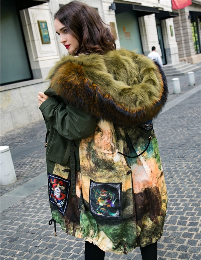 Parka with on sale fox fur