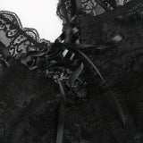 MARIANNE Black Lace Bodysuit