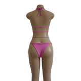 Melva String Bikini Swimsuit - Purple