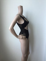 FRANCESCA Mesh Bandage Black Bikini