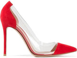 CASSIDY Red Suede Leather Pumps