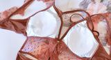 GISELE Burnt Orange Lace Detail One Piece