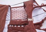 GISELE Burnt Orange Lace Detail One Piece