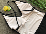 CHRISTINA Cheeky One Piece Frilly Hips and Deep V Neckline