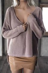 LANA Knit Off Shoulder Sweater