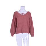 BETHANY Tie Back Sweater - Pink