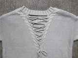 EMILY Lattice Work Back Sweater - 2 Colors