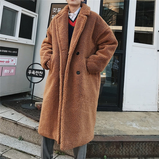 Men's Camel Teddy Coat – Pomkin