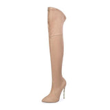 Sylvia Over-The-Knee Thigh High Boots Beige / 5