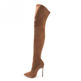Sylvia Over-The-Knee Thigh High Boots Brown / 5